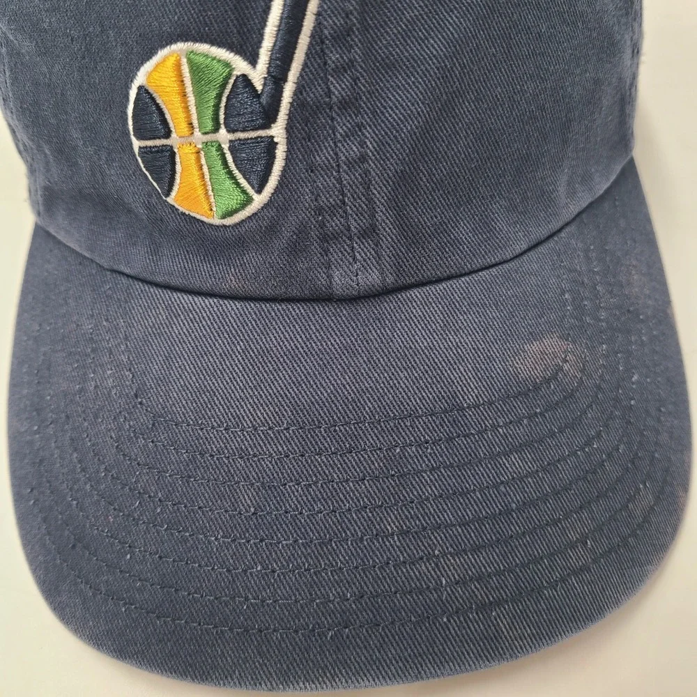 Utah Jazz Hat Strapback 47 Brand Clean Up Blue NBA Basketball Logo‎ Casual Men
